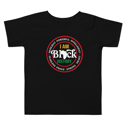 I am Black History Toddler Short Sleeve Tee