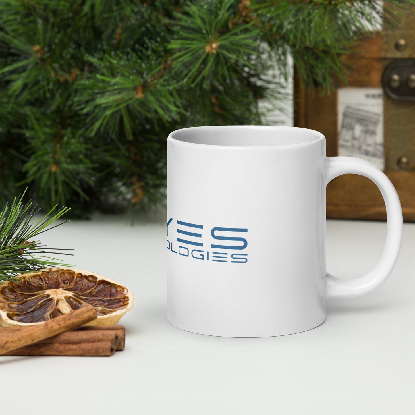 Keyes Technologies White glossy mug
