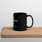 She Is Strong Black Glossy Mug