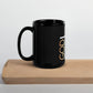 God Is Love Black Glossy Mug
