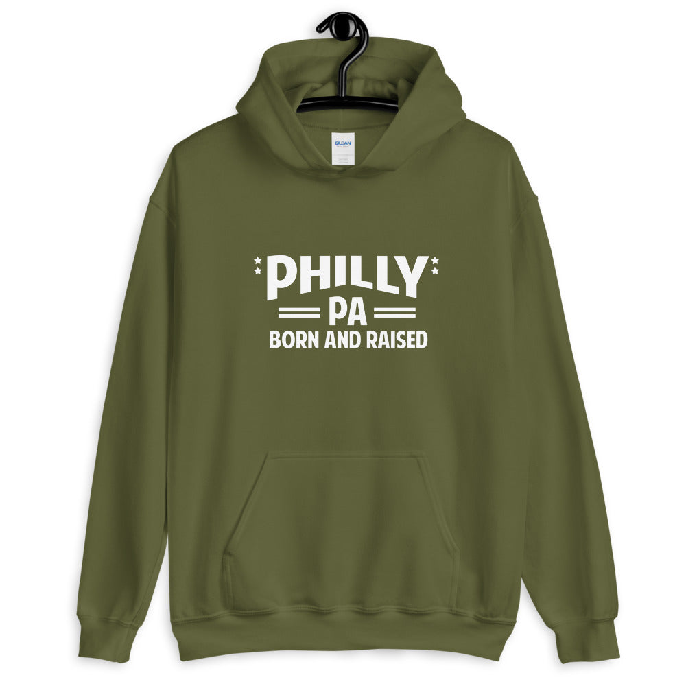 Philly PA Born and Raised Unisex Hoodie