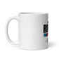 Rooted In Christ White glossy mug